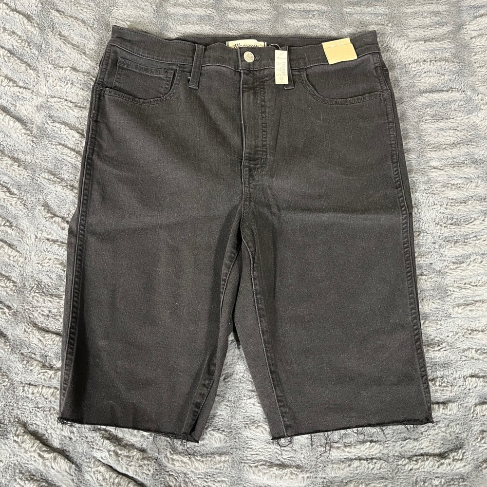 Madewell Black Denim Cutoff Jean Shorts